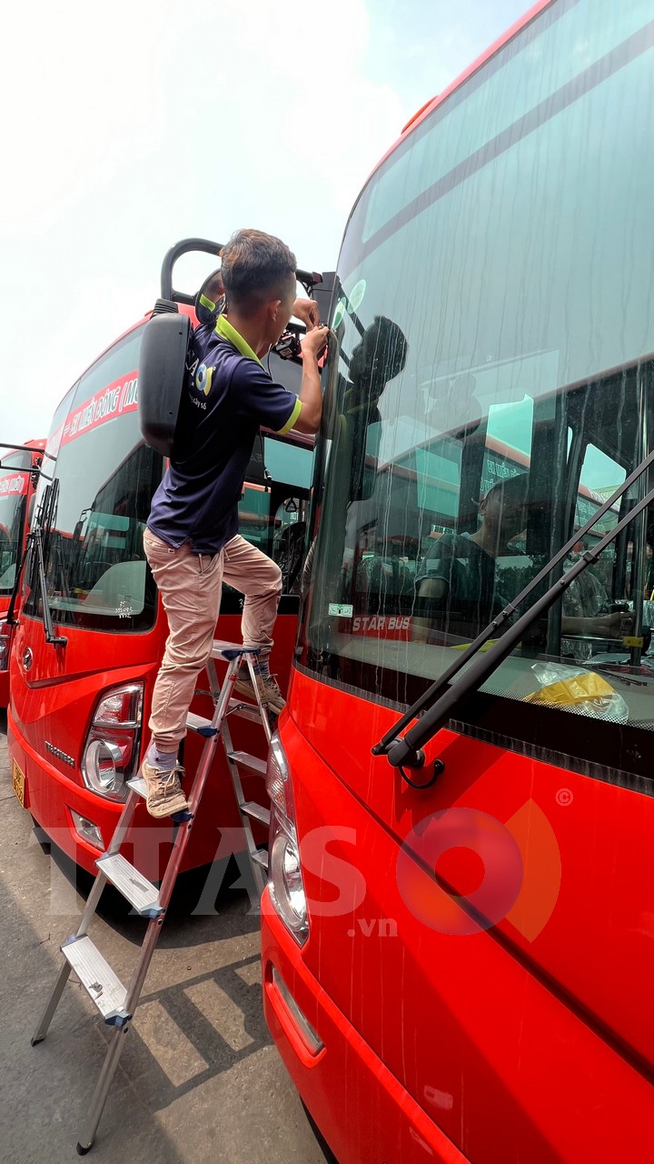 Góc tổng quan phương tiện sau khi bàn giao thiết bị.